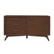Ian 50 Inch TV Media Entertainment Center, 3 Drawers, 2 Doors, Walnut Brown