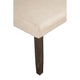 Brian 51 Inch Acacia Wood Dining Bench, Polyester Upholstery, Brown, Beige