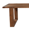 Paige Dining Table | 84" | Solid Wood | Sled Base | Natural Brown