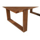 Paige Dining Table | 84" | Solid Wood | Sled Base | Natural Brown