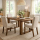 Paige Dining Table | 84" | Solid Wood | Sled Base | Natural Brown