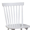Ray 18 Inch Dining Side Chair, Rubberwood, Windsor Back, Set of 2, White