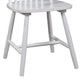 Ray 18 Inch Dining Side Chair, Rubberwood, Windsor Back, Set of 2, White