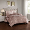Jay Twin Comforter Set | 2 Piece | Polyester Velvet | Deluxe Texture | Pink