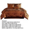 Jay 7 Piece King Comforter Set Copper Polyester Velvet Deluxe Texture BM283900