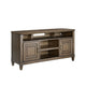 Eva 54 Inch TV Media Entertainment Center Console, Medium, 2 Door Oak Brown