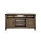 Eva 54 Inch TV Media Entertainment Center Console, Medium, 2 Door Oak Brown
