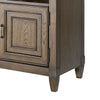 Eva 54 Inch TV Media Entertainment Center Console, Medium, 2 Door Oak Brown