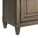 Eva 54 Inch TV Media Entertainment Center Console, Medium, 2 Door Oak Brown