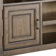 Eva 54 Inch TV Media Entertainment Center Console, Medium, 2 Door Oak Brown