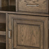 Eva 74 Inch TV Media Entertainment Center Console, Medium, 2 Door Oak Brown
