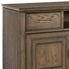 Eva 74 Inch TV Media Entertainment Center Console, Medium, 2 Door Oak Brown