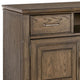 Eva 74 Inch TV Media Entertainment Center Console, Medium, 2 Door Oak Brown