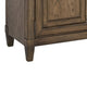 Eva 74 Inch TV Media Entertainment Center Console, Medium, 2 Door Oak Brown