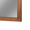37 x 40 Rectangular Dresser Mirror, Mahogany Wood, Rustic Brown Frame