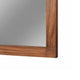 37 x 40 Rectangular Dresser Mirror, Mahogany Wood, Rustic Brown Frame