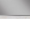 Ida 35 x 40 Rectangular Dresser Mirror, Mahogany Wood, Light Gray Frame