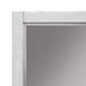 Ida 35 x 40 Rectangular Dresser Mirror, Mahogany Wood, Light Gray Frame