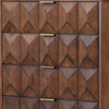 Ivy 48 Inch Tall Dresser Chest, 5 Drawers, Textured, Pine Wood, Dark Brown