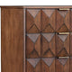 Ivy 48 Inch Tall Dresser Chest, 5 Drawers, Textured, Pine Wood, Dark Brown