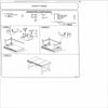 Rexi 36 Inch 2 Drawer Bedroom Vanity Desk, Includes Flip Top Mirror, White