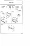 Rexi 36 Inch 2 Drawer Bedroom Vanity Desk, Includes Flip Top Mirror, White