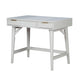 Rexi 36 Inch 2 Drawer Bedroom Vanity Desk, Includes Flip Top Mirror, White