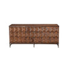 Ivy 64 Inch TV Media Entertainment Center Console, 3 Drawers, Dark Brown