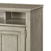 Eva 54 Inch TV Media Entertainment Center Console, Medium, 2 Door Soft Beige