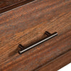 Paul 64 Inch TV Media Entertainment Center Console, 3 Cubbies, Warm Brown