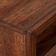 Paul 64 Inch TV Media Entertainment Center Console, 3 Cubbies, Warm Brown