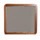 Neo 37 x 40 Rectangular Dresser Mirror, Mahogany Wood, Rich Honey Brown