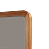Neo 37 x 40 Rectangular Dresser Mirror, Mahogany Wood, Rich Honey Brown