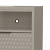 Rexi 64 Inch TV Media Entertainment Center Console, 3 Drawers, Taupe Gray