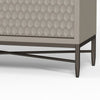 Rexi 64 Inch TV Media Entertainment Center Console, 3 Drawers, Taupe Gray