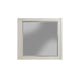 Rue 37 x 40  Rectangular Dresser Mirror, Mahogany Wood Frame, Light Gray