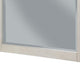 Rue 37 x 40  Rectangular Dresser Mirror, Mahogany Wood Frame, Light Gray