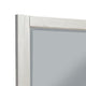 Rue 37 x 40  Rectangular Dresser Mirror, Mahogany Wood Frame, Light Gray