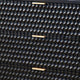 Rexi 34 Inch 3 Drawer Small Dresser Chest, Honeycomb Panels, Black, Gold