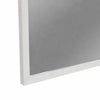 Rexi 37 x 40 Rectangular Dresser Wall Mirror, Mahogany Wood, White Frame