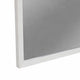 Rexi 37 x 40 Rectangular Dresser Wall Mirror, Mahogany Wood, White Frame