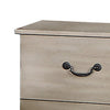 Bran 27 Inch Modern 2 Drawer Nightstand Pine Wood Grains Light Brown BM284303
