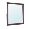Bran Square Dresser Mirror | 36 x 36 | Pine Wood | Grain Details | Cherry Brown
