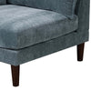 Rio Modular Single Arm Corner Chair | 33’’ | 2 Lumbar Cushions | Slate Blue BM284325