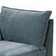 Rio Modular Single Arm Corner Chair | 33’’ | 2 Lumbar Cushions | Slate Blue BM284325