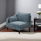 Rio Modular Single Arm Corner Chair | 33" | 2 Lumbar Cushions | Slate Blue