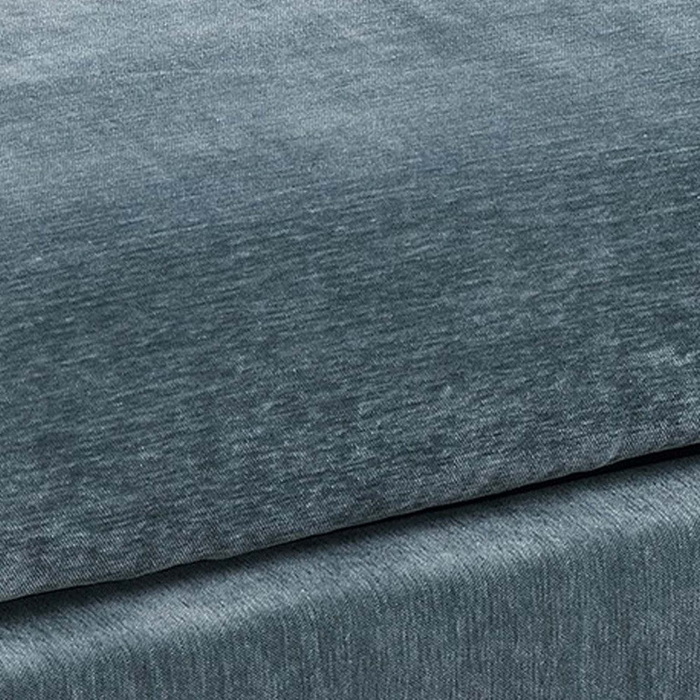 Rio Modular Ottoman | 32’’ | Box Cushion Seat | Wood Legs | Slate Blue Fabric BM284327