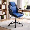 Rue Ergonomic Office Chair | Faux Leather | Swivel Seat | Black Blue