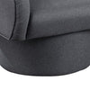Tim 30 Inch Fabric Upholstered Accent Chair 360 Swivel Seat Gray