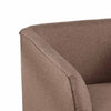 Tim 30 Inch Fabric Upholstered Accent Chair 360 Swivel Seat Brown